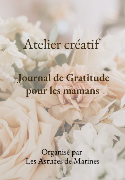 affiche atelier journal de gratitude