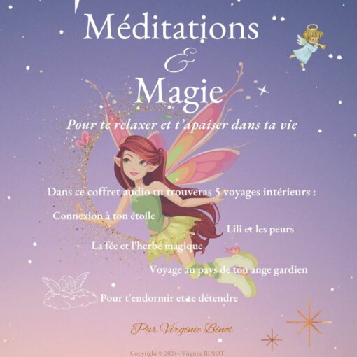 illustration de ce qu'il y a dans le coffret les 5 méditations guidées