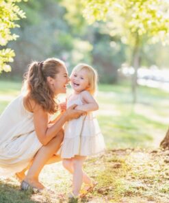 maman et son enfant en photo